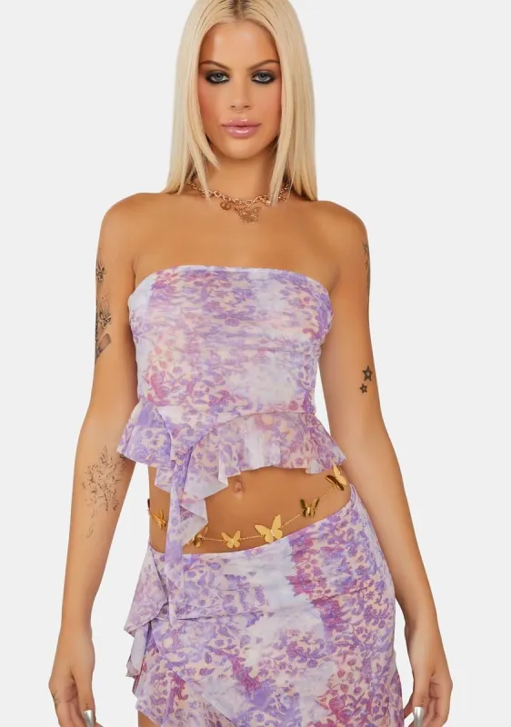 Wisterial Mesh Tube Top sold by Dolls Kill