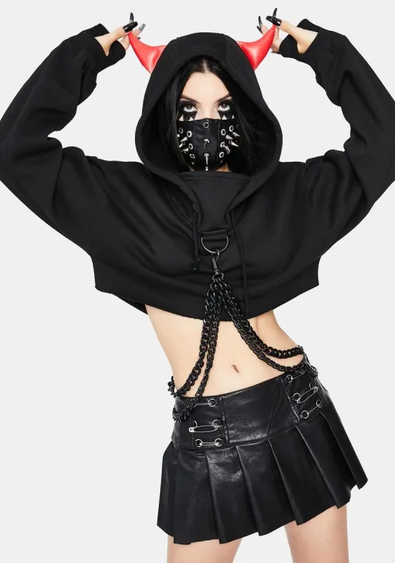 Devil Chained N' Dangerous Hoodie sold by Dolls Kill
