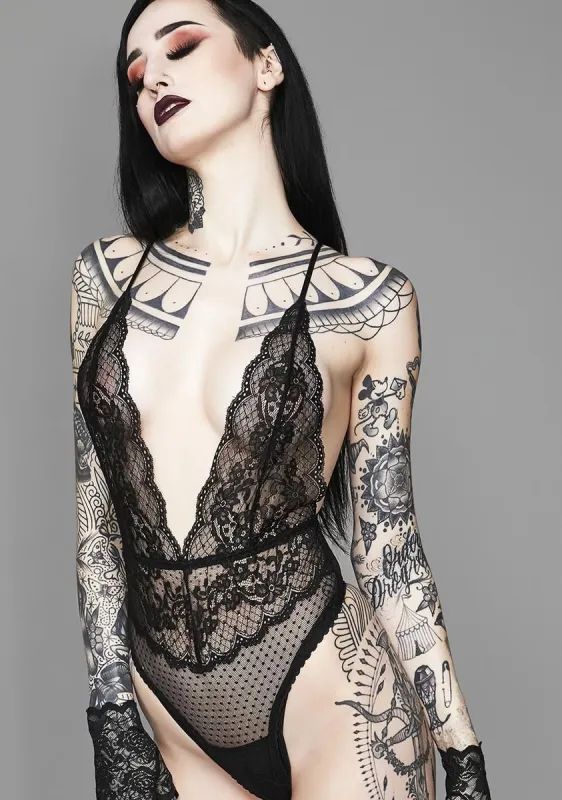 Spellbinding Lace Bodysuit sold by Dolls Kill