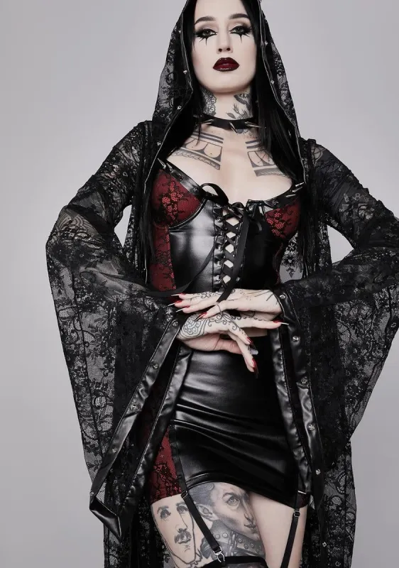 Days Of Sin Lace Duster sold by Dolls Kill