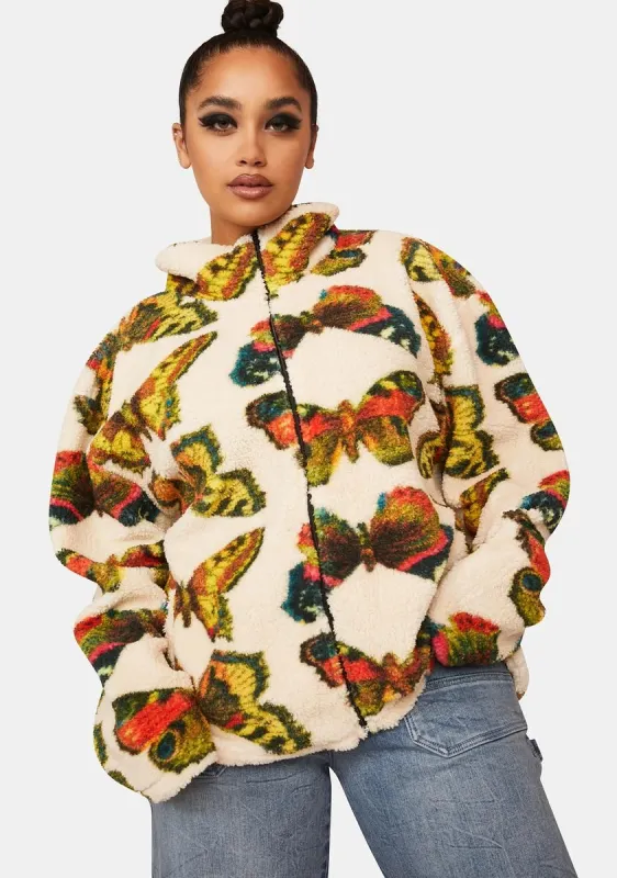 Plus Butterfly Borg Jacket sold by Dolls Kill