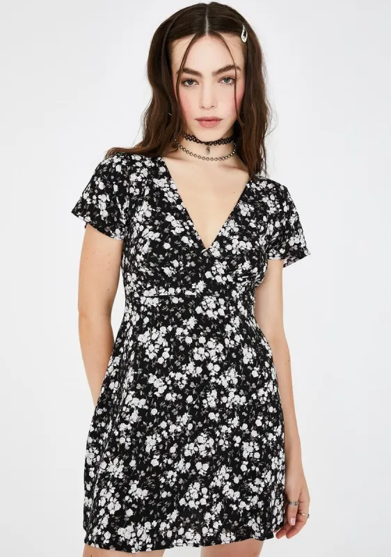 Dark Wildflower Elara Mini Dress sold by Dolls Kill