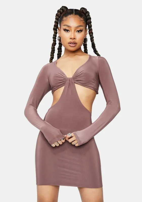 Last Chance Front Twist Cutout Dress sold by Dolls Kill