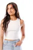 Ribbed Crop Tank Top sold by Double Zero