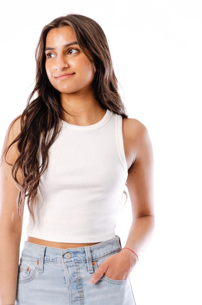 Ribbed Crop Tank Top sold by Double Zero product image thumbnail 3