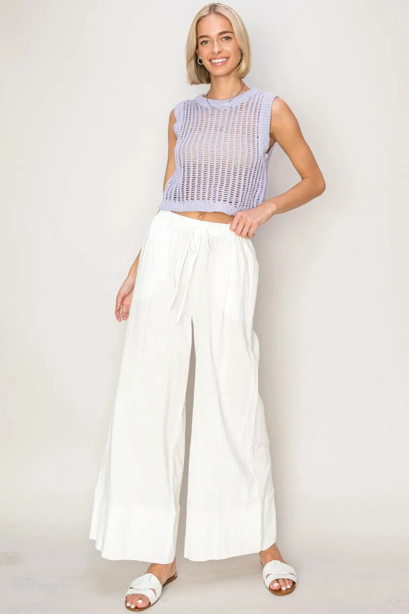 Open Stitch Knit Vest sold by Double Zero product image thumbnail 2