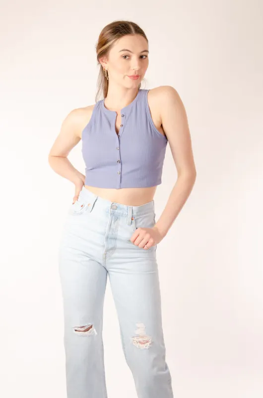 Button Up Tank sold by Double Zero