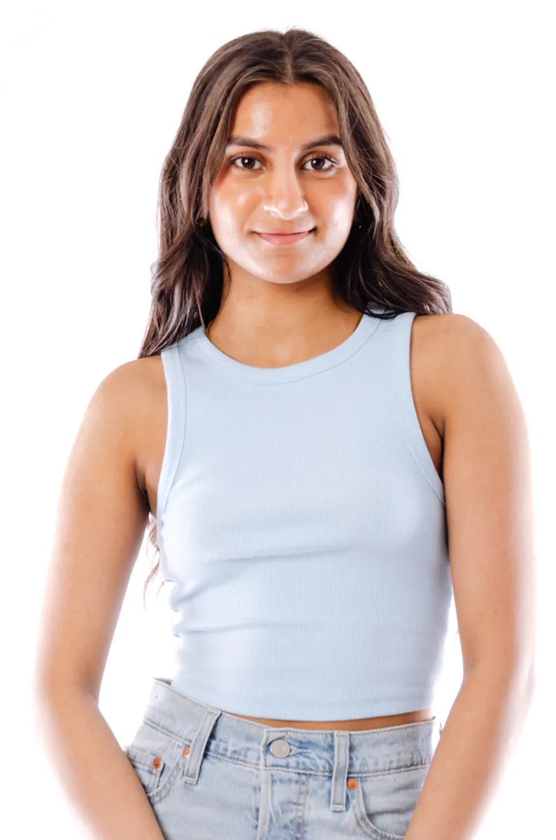 Ribbed Crop Tank Top sold by Double Zero product image thumbnail 2