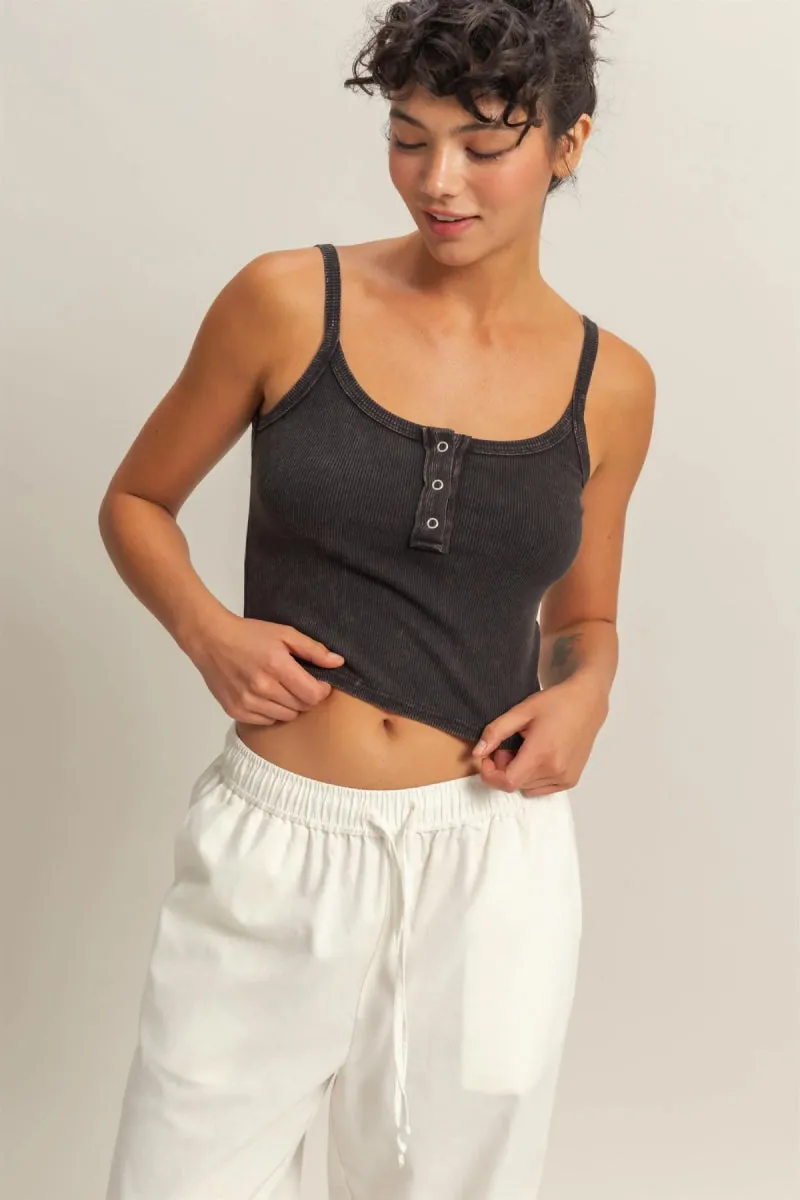 Snap Front Tank Top sold by Double Zero