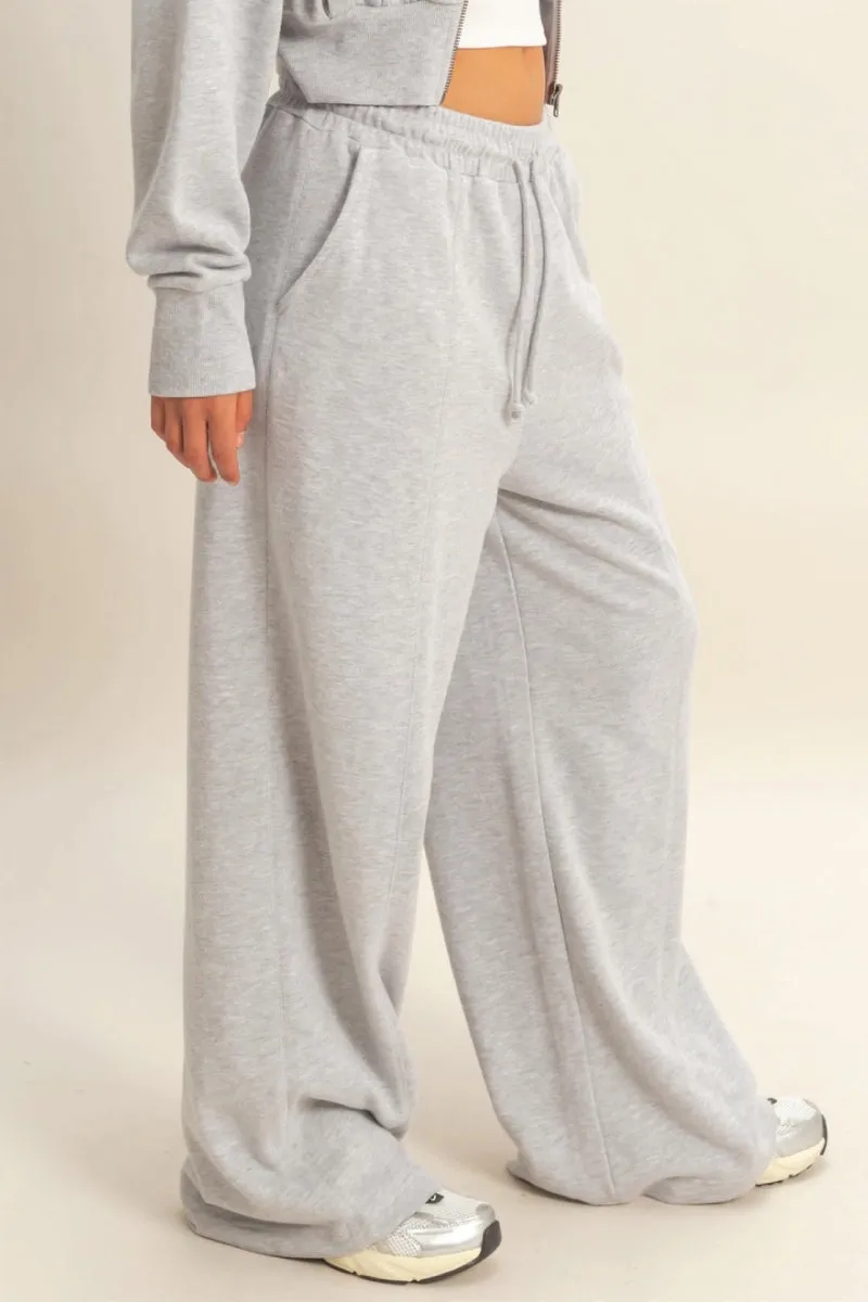 French Terry Wide Leg Sweatpants sold by Double Zero product image thumbnail 3