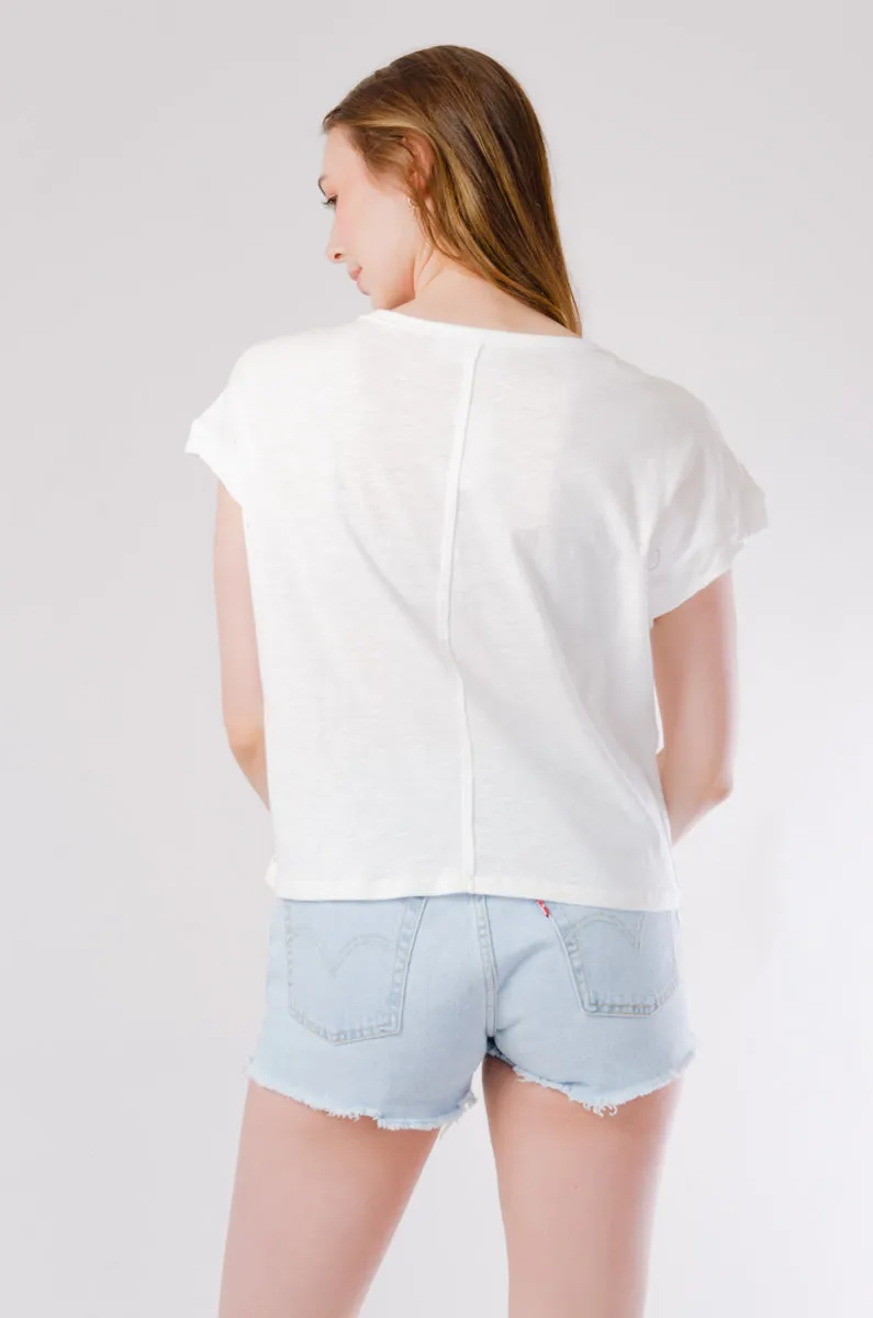 Rolled Sleeve Crew Tee sold by Double Zero product image thumbnail 4