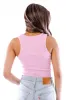 Ribbed Crop Tank Top sold by Double Zero