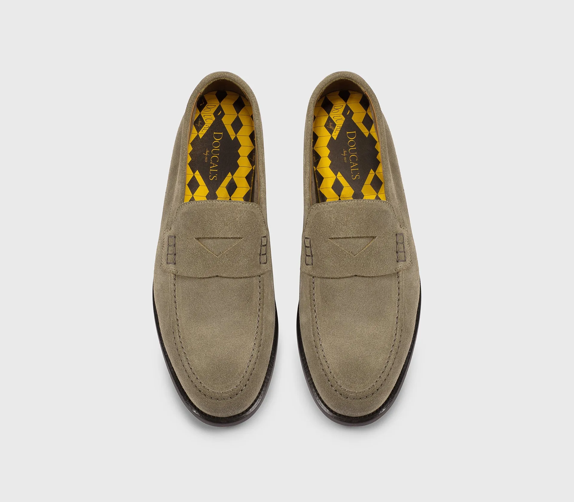 DU3397MARIUY009MC30 - Mocassino "Mario 50" in suede camel sold by Doucal's product image thumbnail 2