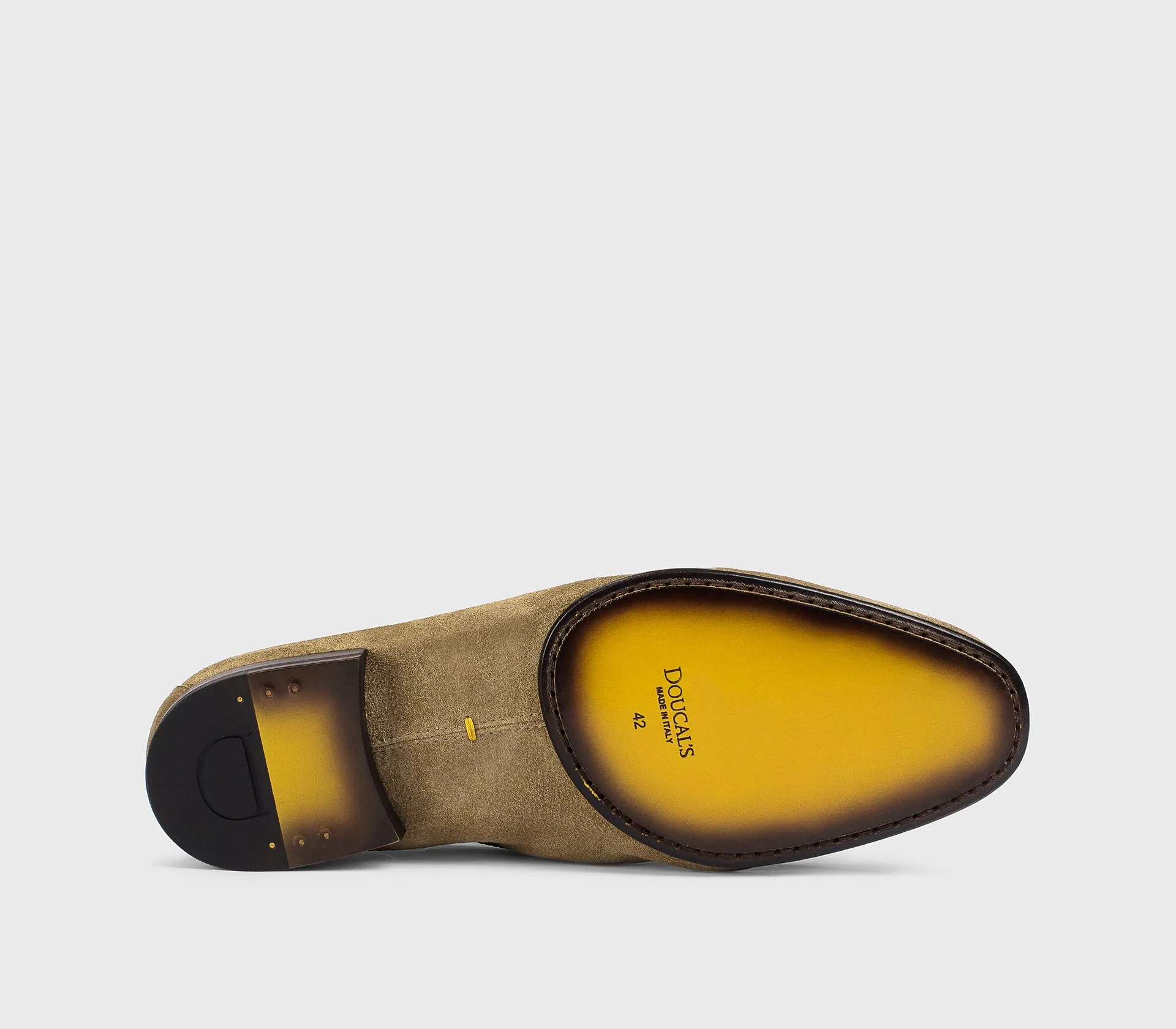 DU3521TAORUZ274TC52 - Mocassino in suede con infilature a treccia beige "sesamo" sold by Doucal's product image thumbnail 4