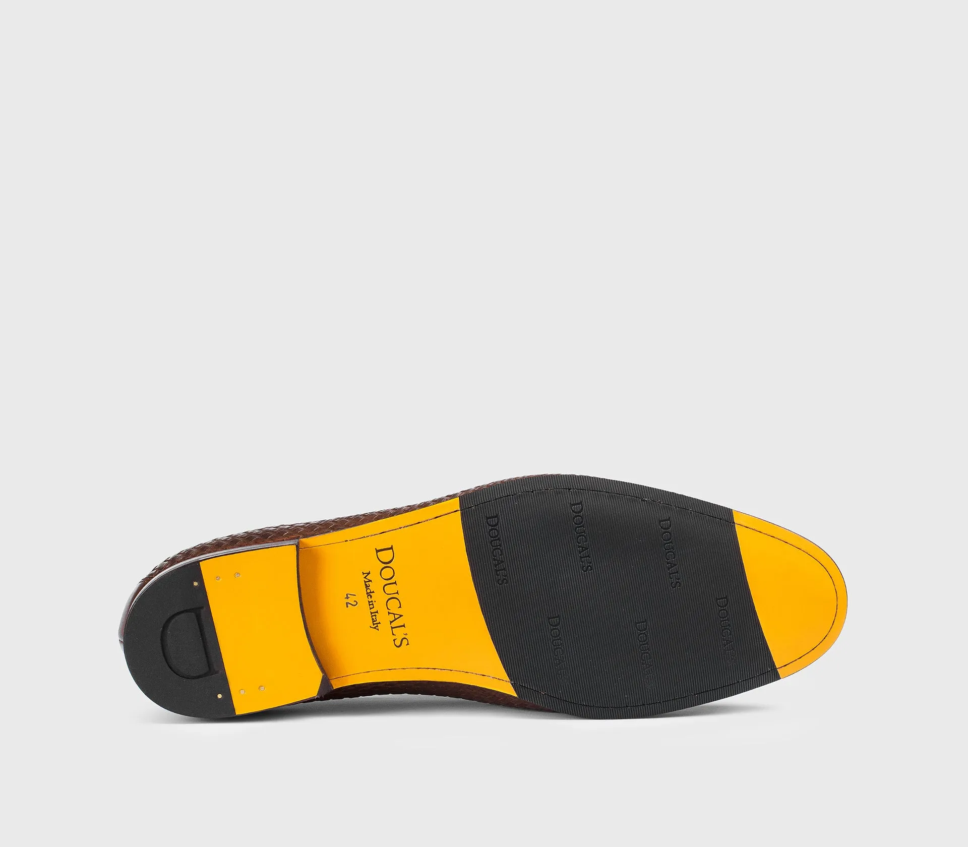 DU3265PANNUF262TC00 - Mocassino in pelle intrecciata cuoio sold by Doucal's product image thumbnail 4