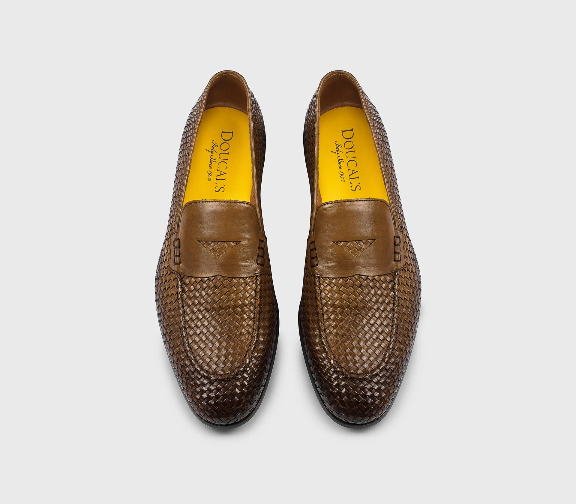 DU3265PANNUF262TC00 - Mocassino in pelle intrecciata cuoio sold by Doucal's product image thumbnail 2