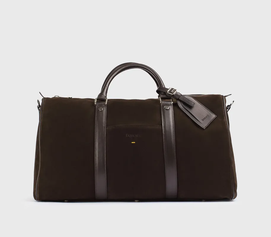 Borsa 48H in pelle e suede marrone "terre" made by Doucal's