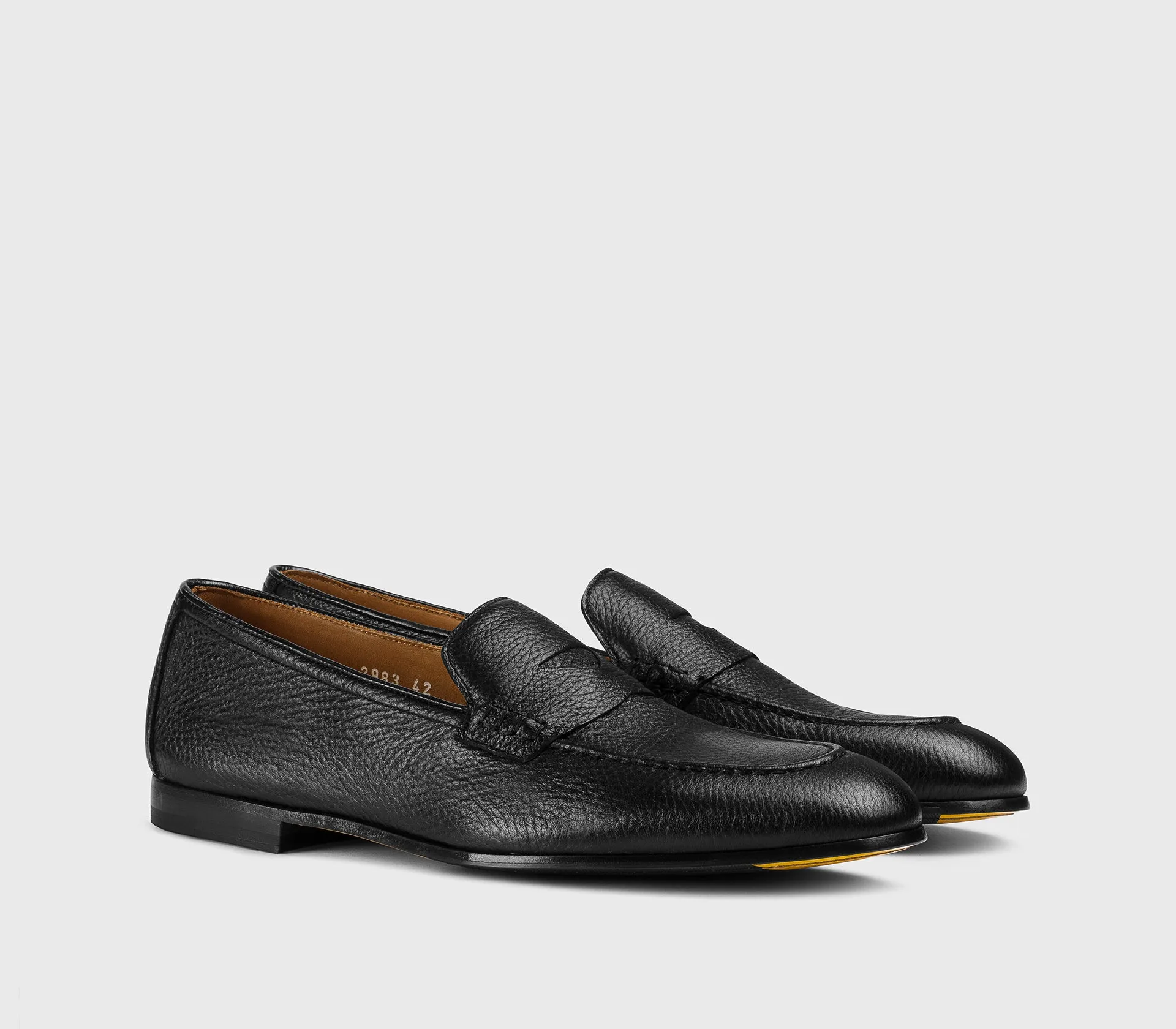 DU2983PANNUF054NN00 - Mocassino in pelle di cervo nero sold by Doucal's product image thumbnail 3