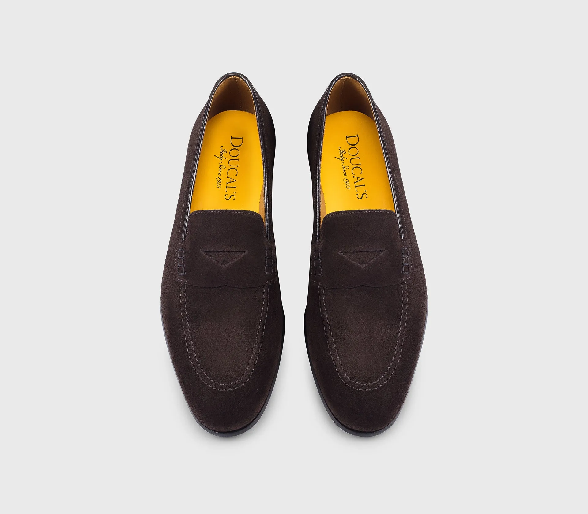 DU2983PANNUF009TM23 - Mocassino in suede marrone "terre" sold by Doucal's product image thumbnail 2