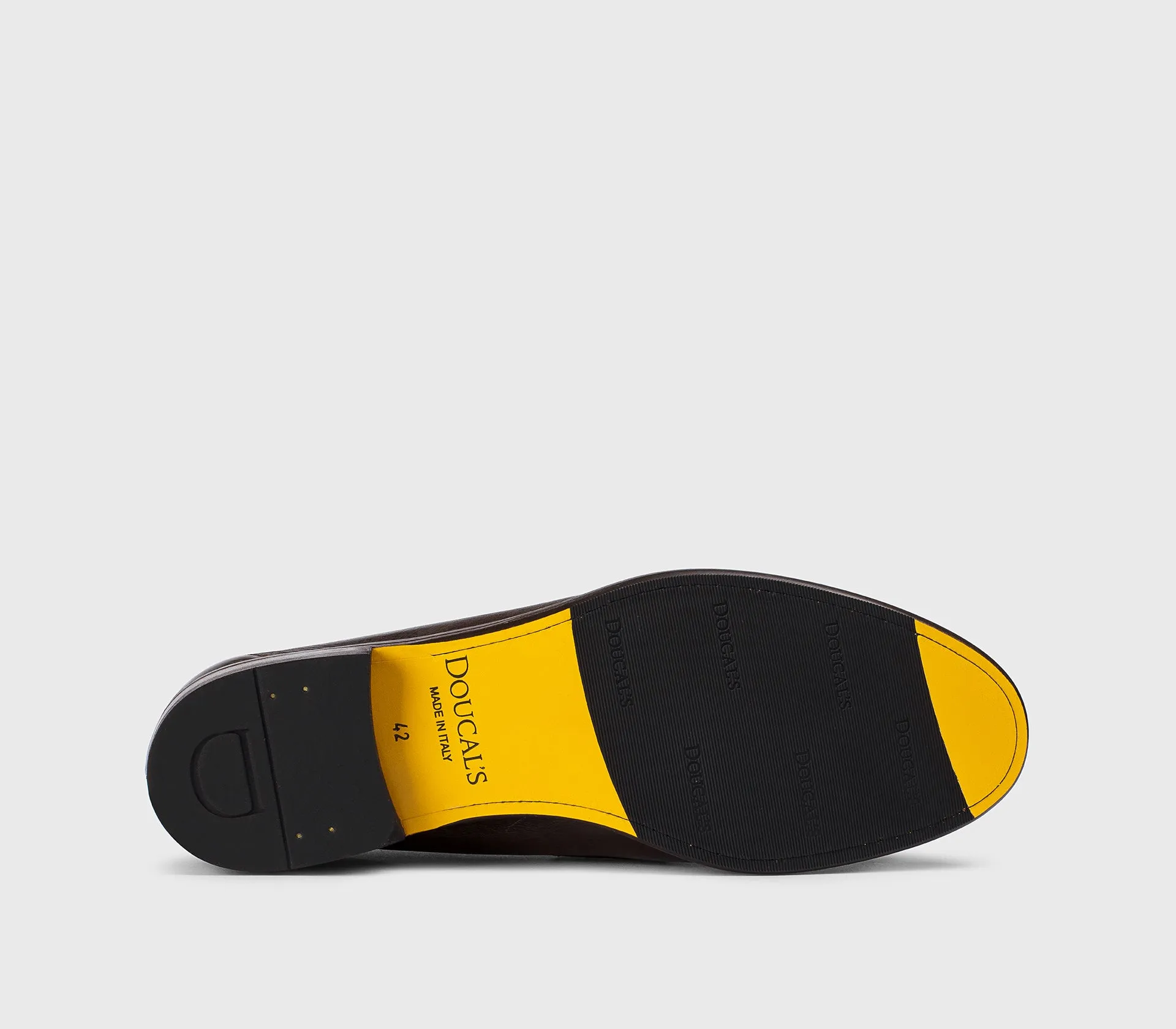 DU3399STRAUY188MM04 - Mocassino con nappine e frangia in pelle marrone sold by Doucal's product image thumbnail 4