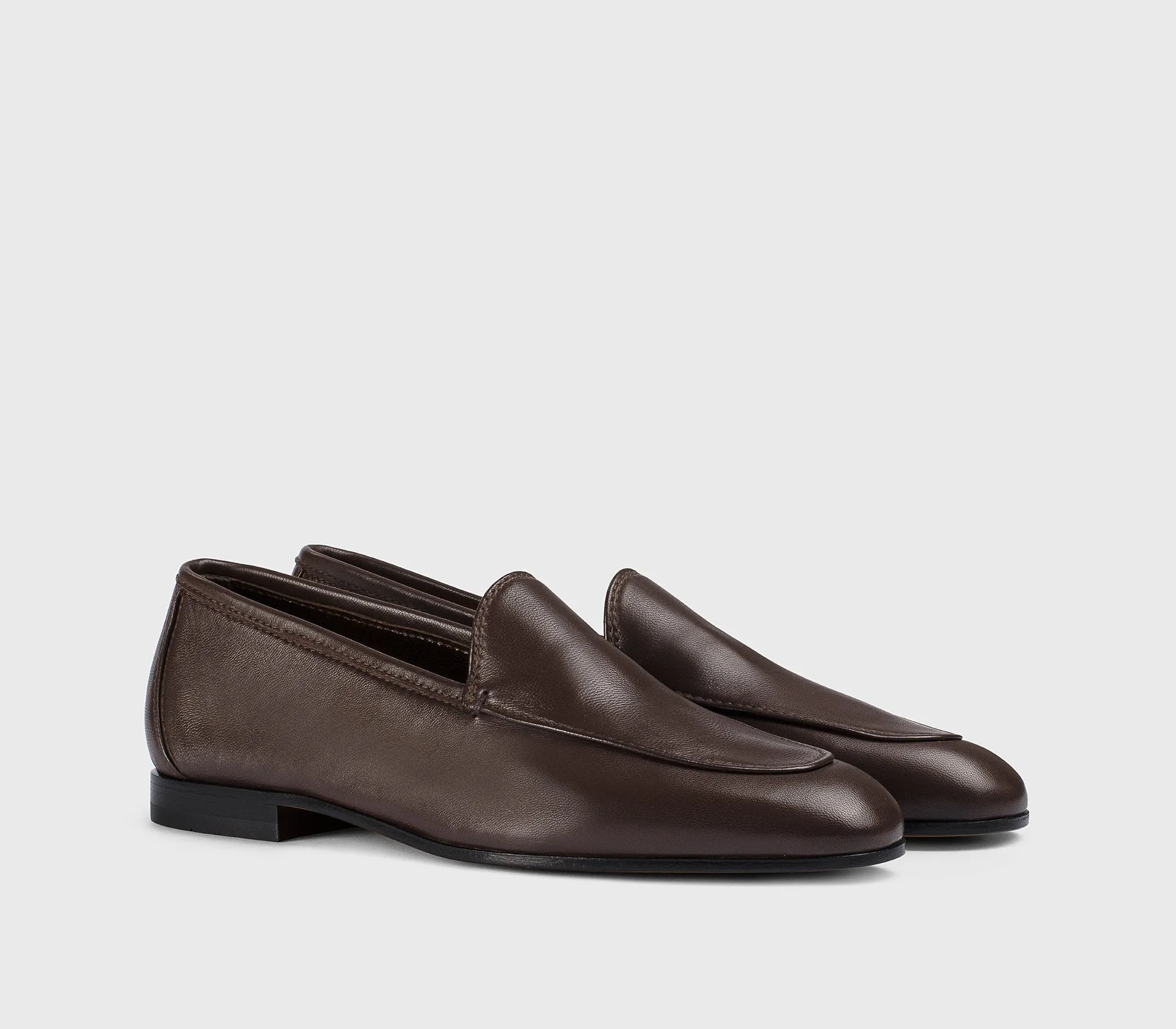 DD8879MEGNUZ279NM06 - Mocassino in pelle marrone "caffè" sold by Doucal's product image thumbnail 3