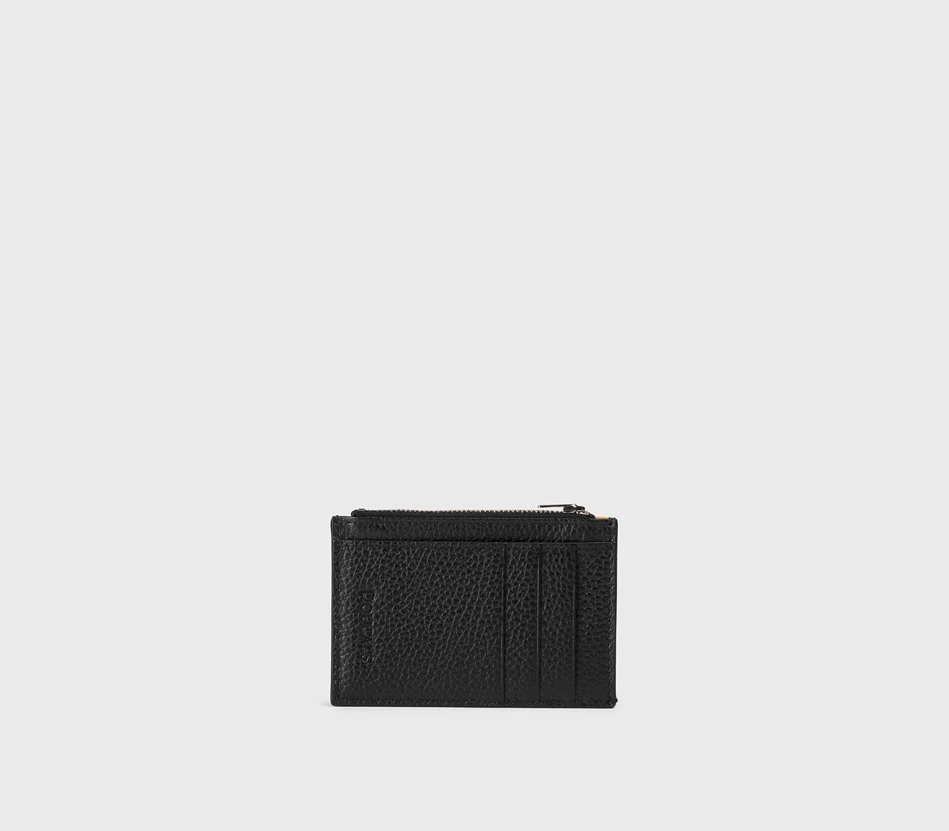 Porta carte con zip in pelle bottalata nero sold by Doucal's product image thumbnail 3