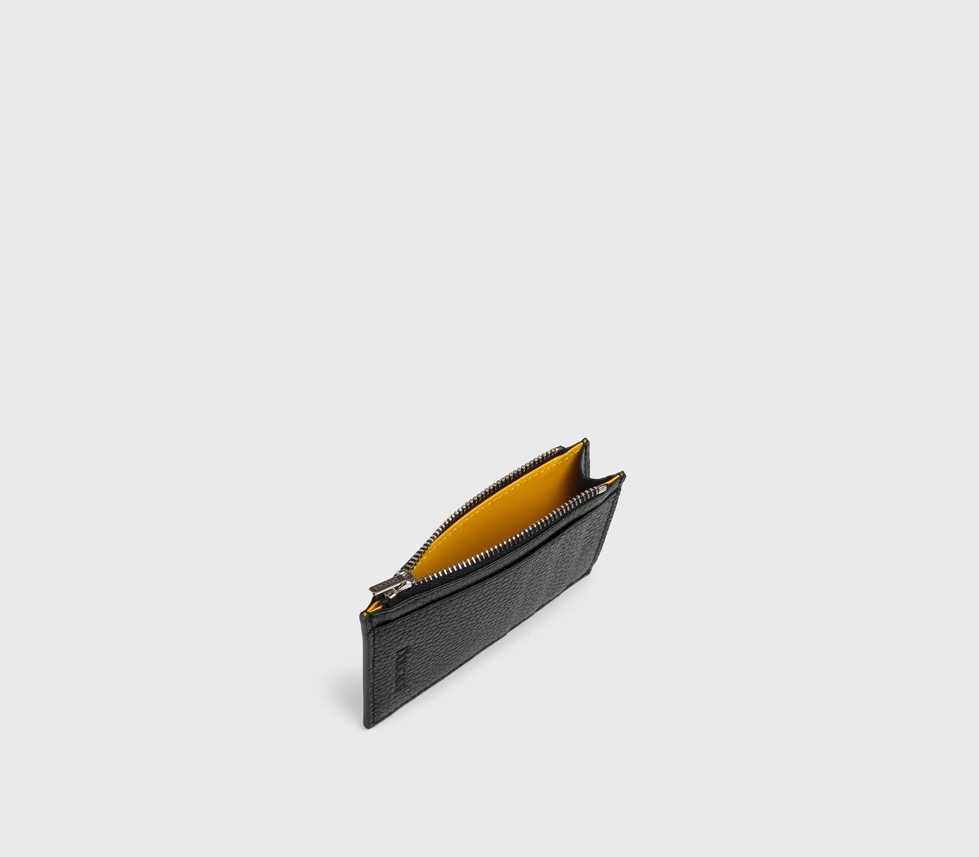 Porta carte con zip in pelle bottalata nero sold by Doucal's product image thumbnail 2