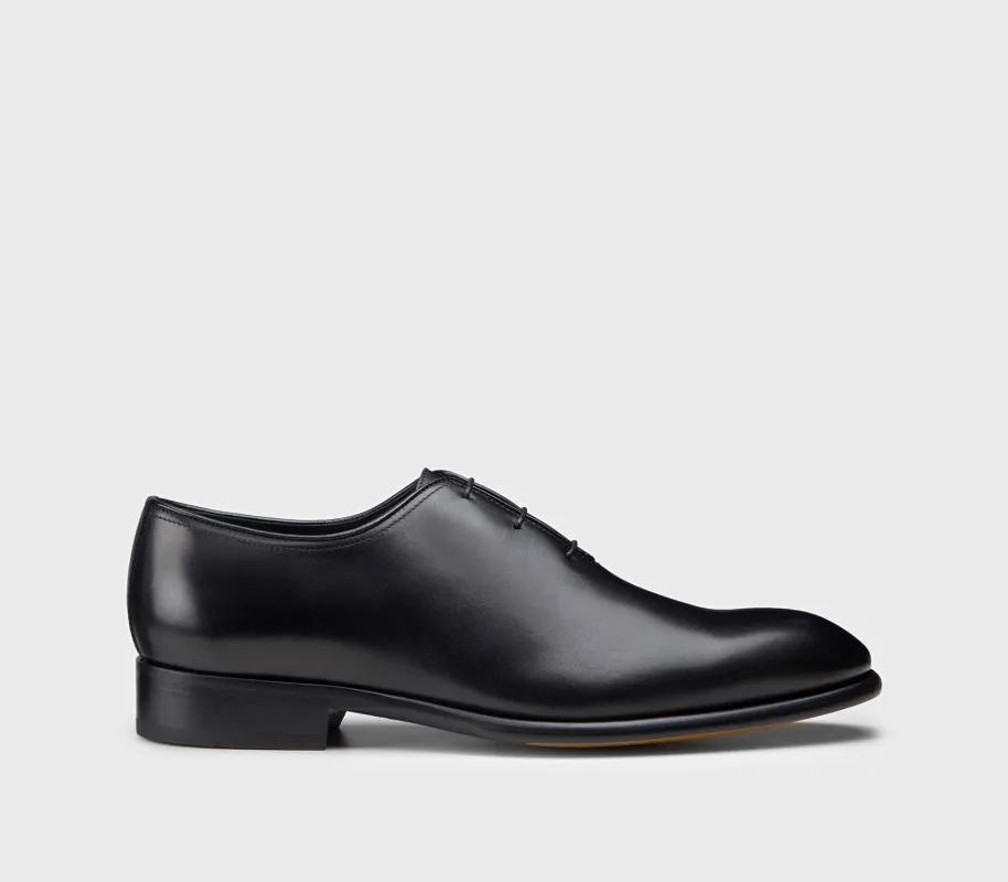 DU2742BERNUF159NN00 - Stringata in pelle nera made by Doucal's