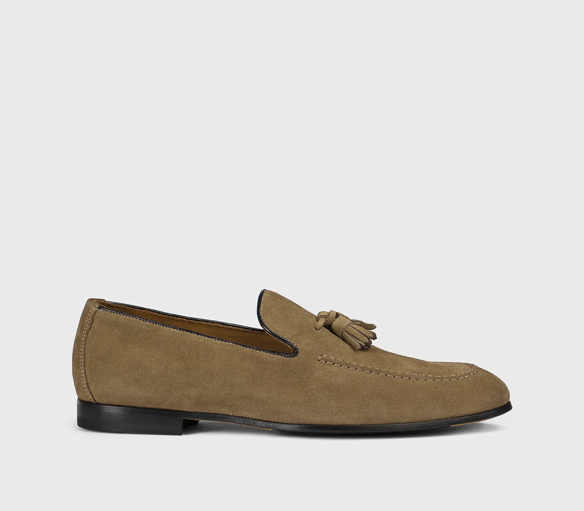 DU1080PANNUF009TV31 - Mocassino con nappine in suede "palude" sold by Doucal's