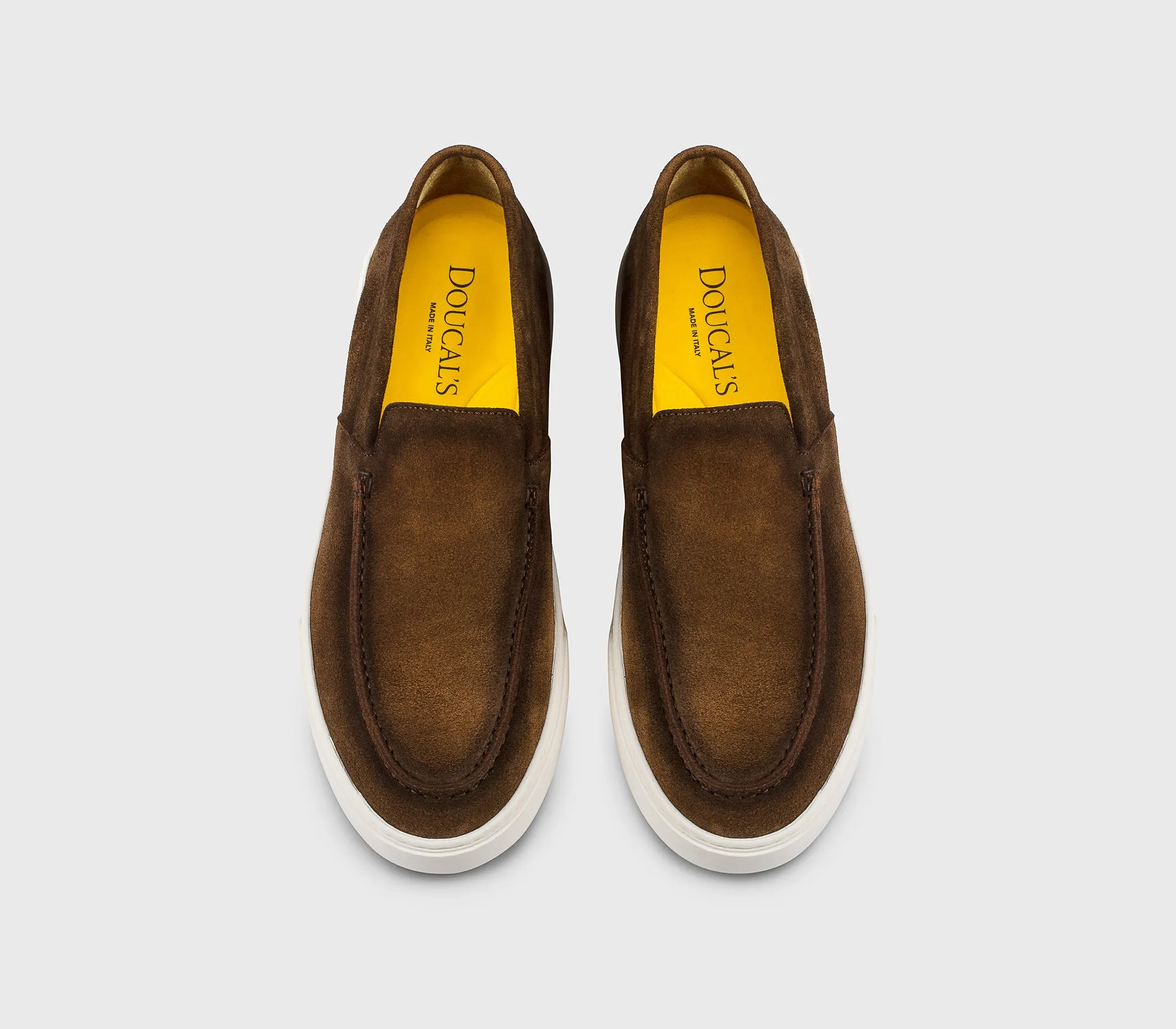 DU3547STEVUY260EM01 - Mocassino slip-on in suede marrone "snuff" sold by Doucal's product image thumbnail 2