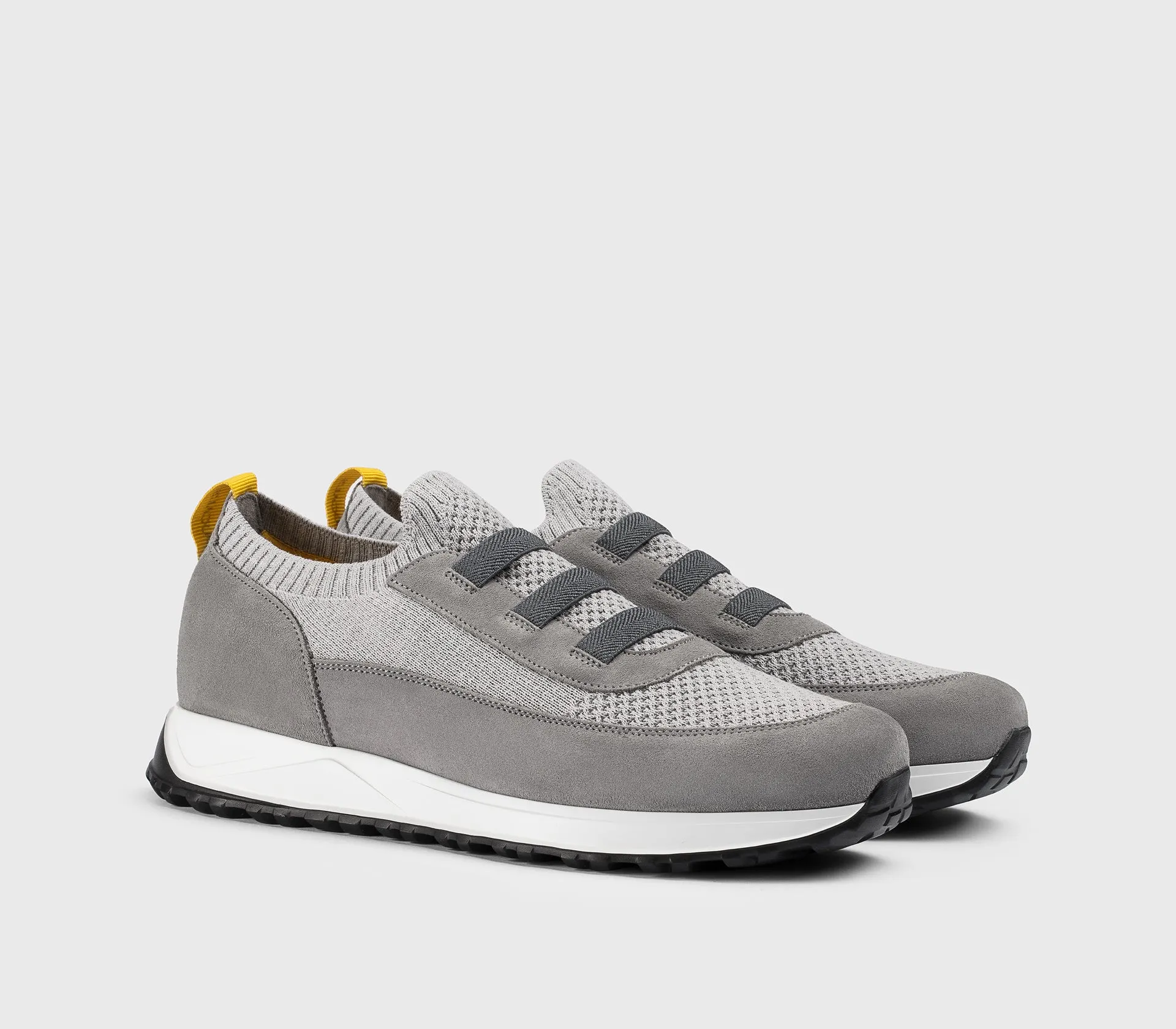 DU3318SYDNPZ846NN22 - Sneaker in tessuto tecnico e suede grigio "iron" sold by Doucal's product image thumbnail 3
