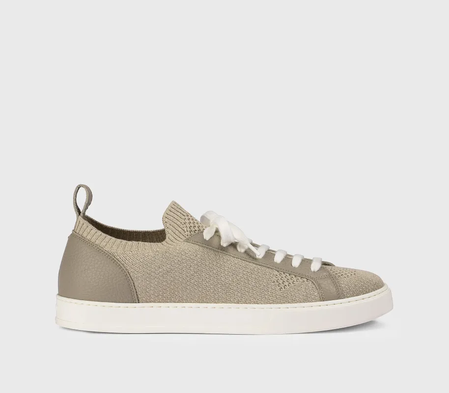 DU3381SPENPZ830EM05 - Sneaker in tessuto tecnico e pelle taupe made by Doucal's