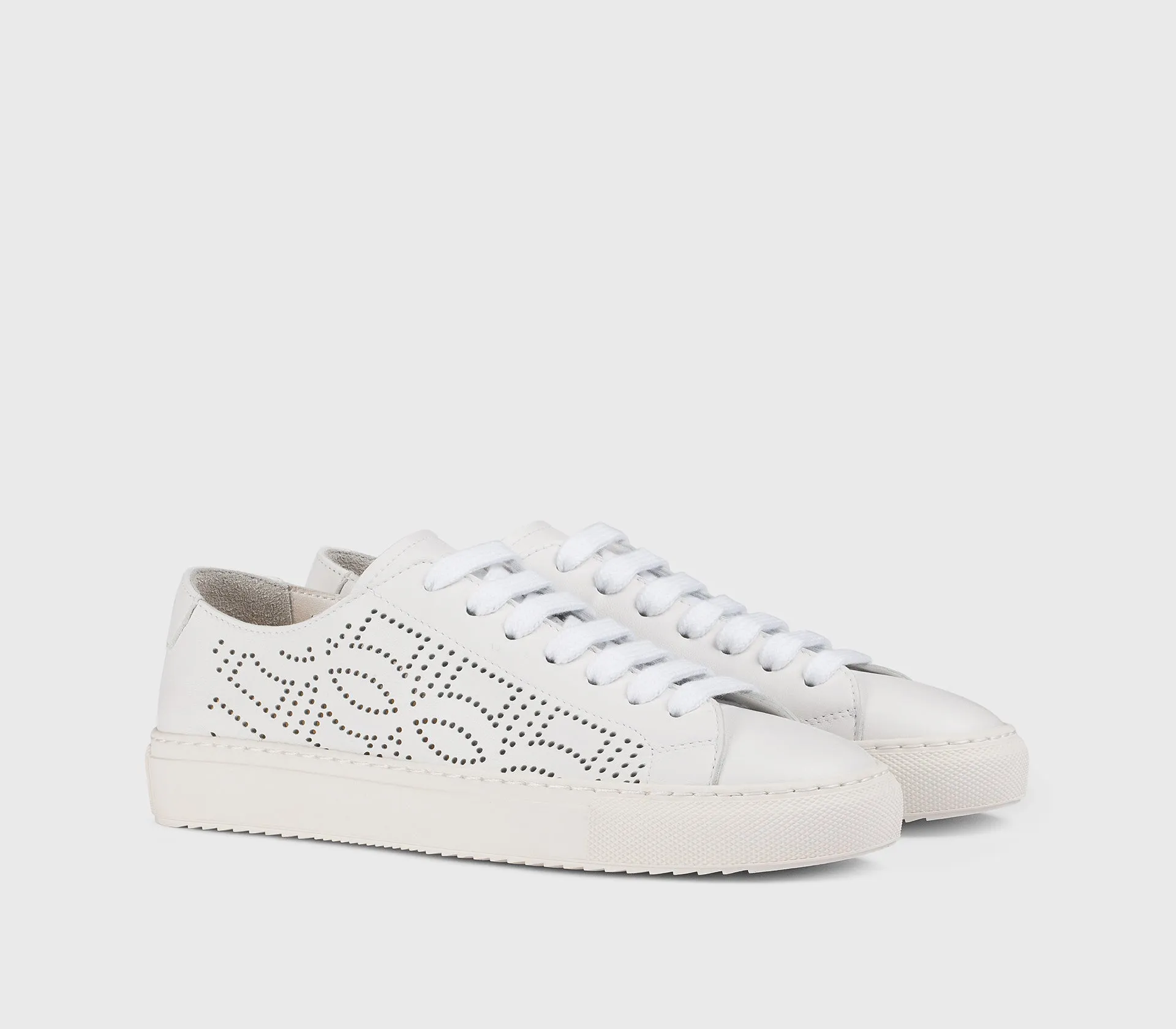 DD8900JESSUY279EW00 - Sneaker in pelle traforata bianca sold by Doucal's product image thumbnail 3