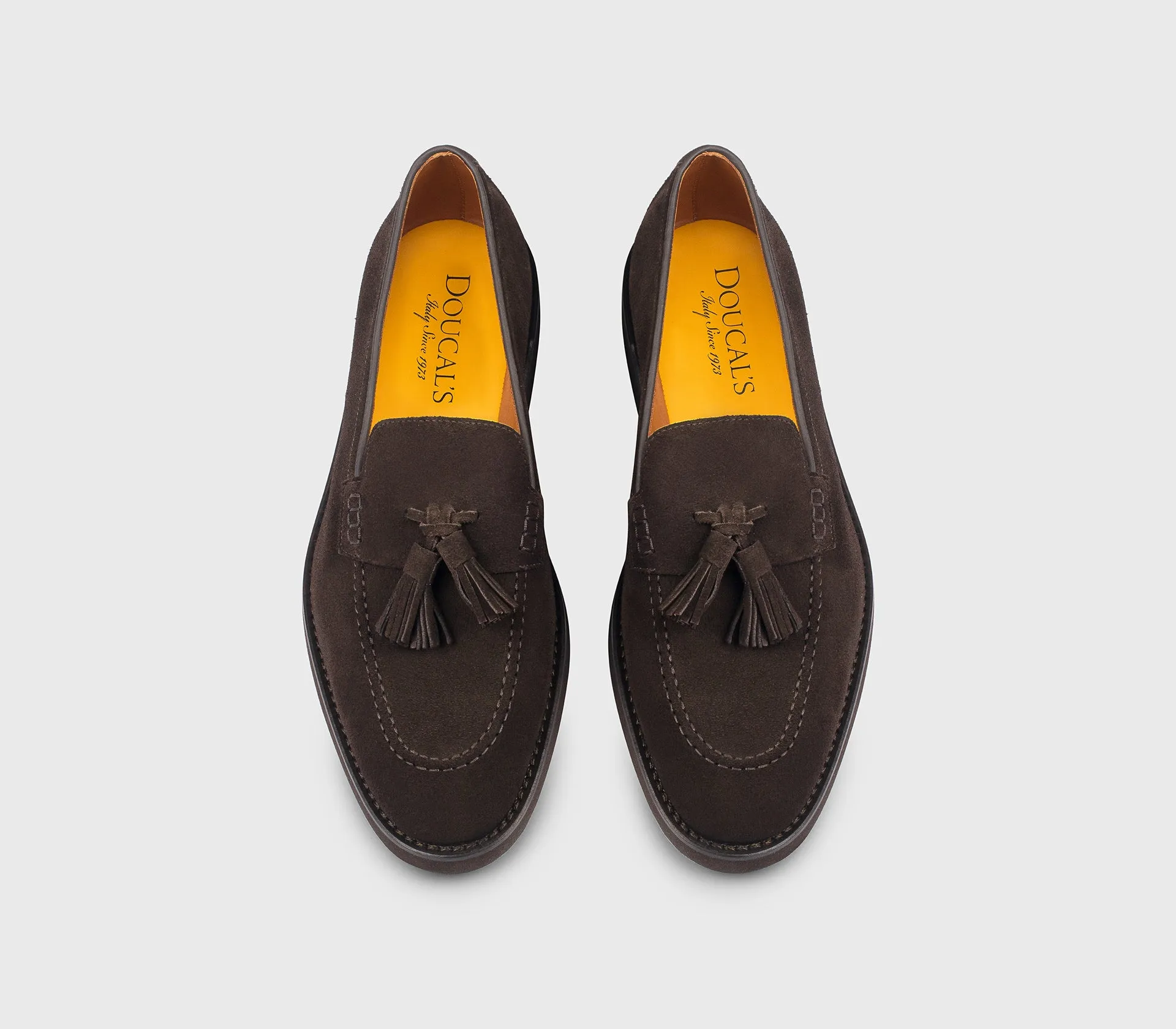 DU3420SALOUF009TM23 - Mocassino con nappine in suede marrone "terre" sold by Doucal's product image thumbnail 2