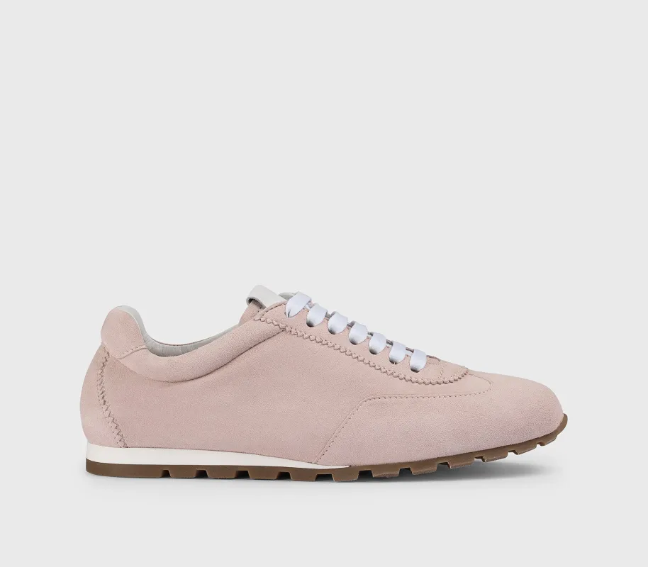 DD8907JULTPZ853DS07 - Sneaker in suede rosa "phard" made by Doucal's