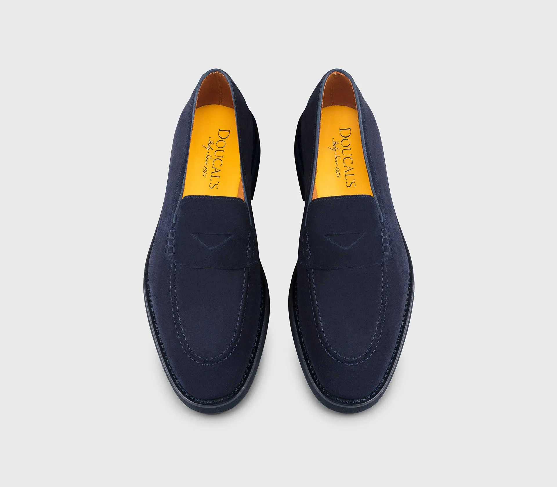 DU3294SALOUF009BB00 - Mocassino in suede blu sold by Doucal's product image thumbnail 2