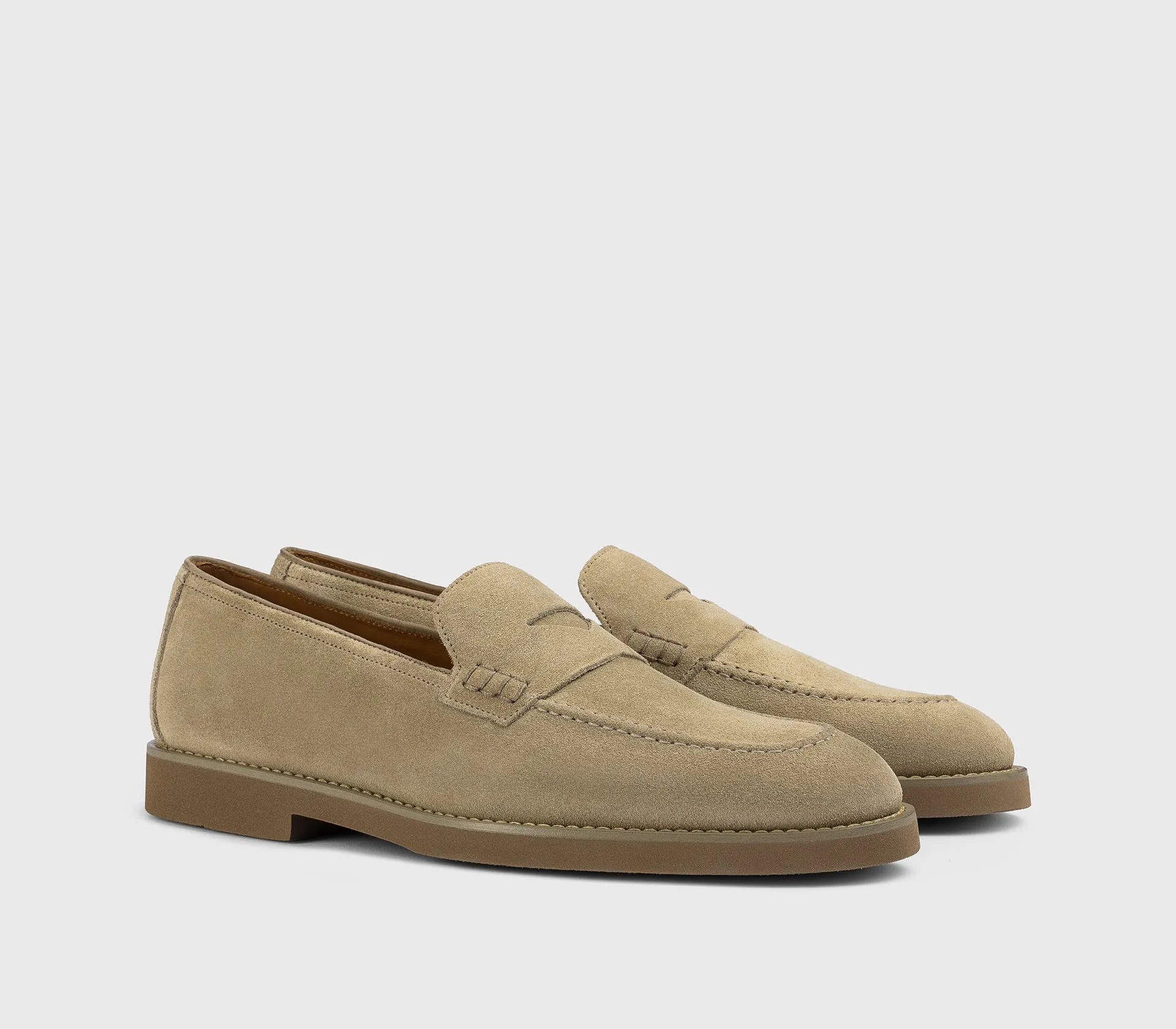 DU3294SALOUF009ZC15 - Mocassino in suede sabbia sold by Doucal's product image thumbnail 3