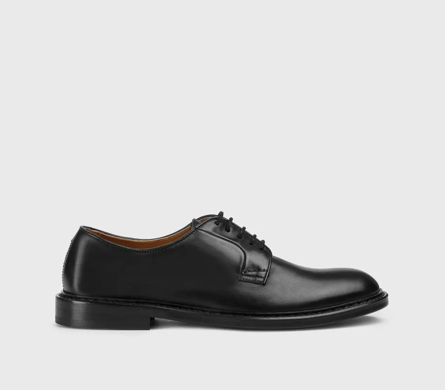 DU1385PHOEUY259NN00 - Stringata in pelle nera made by Doucal's