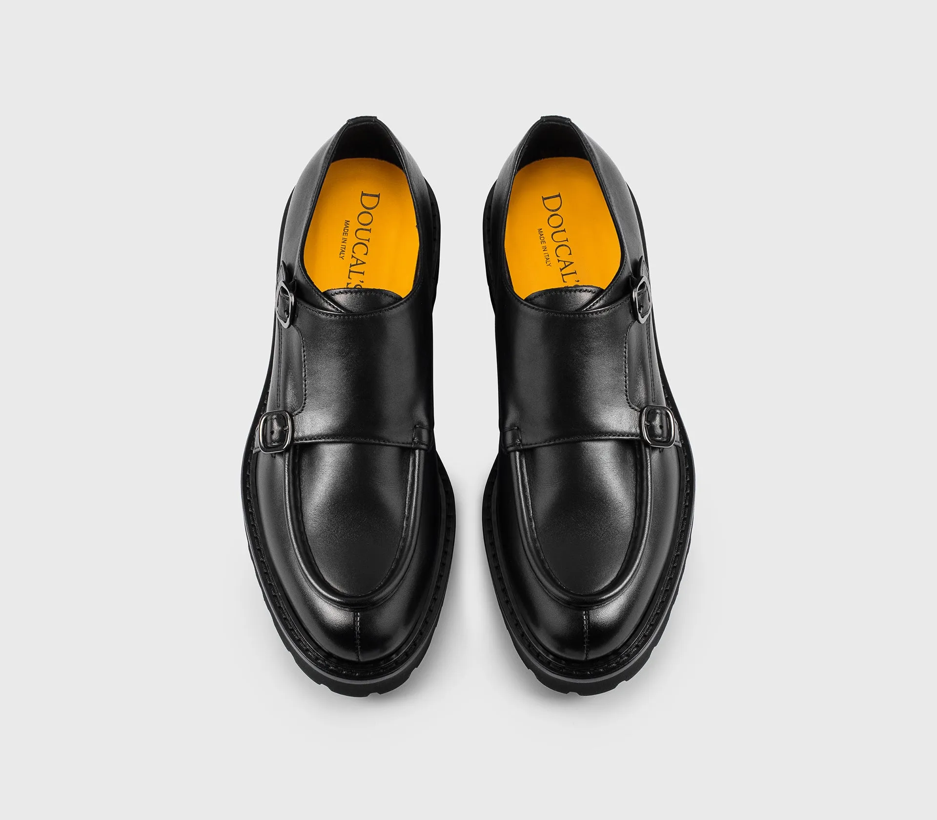 DU2738PHILUF159NN00 - Doppia fibbia in pelle nera sold by Doucal's product image thumbnail 2