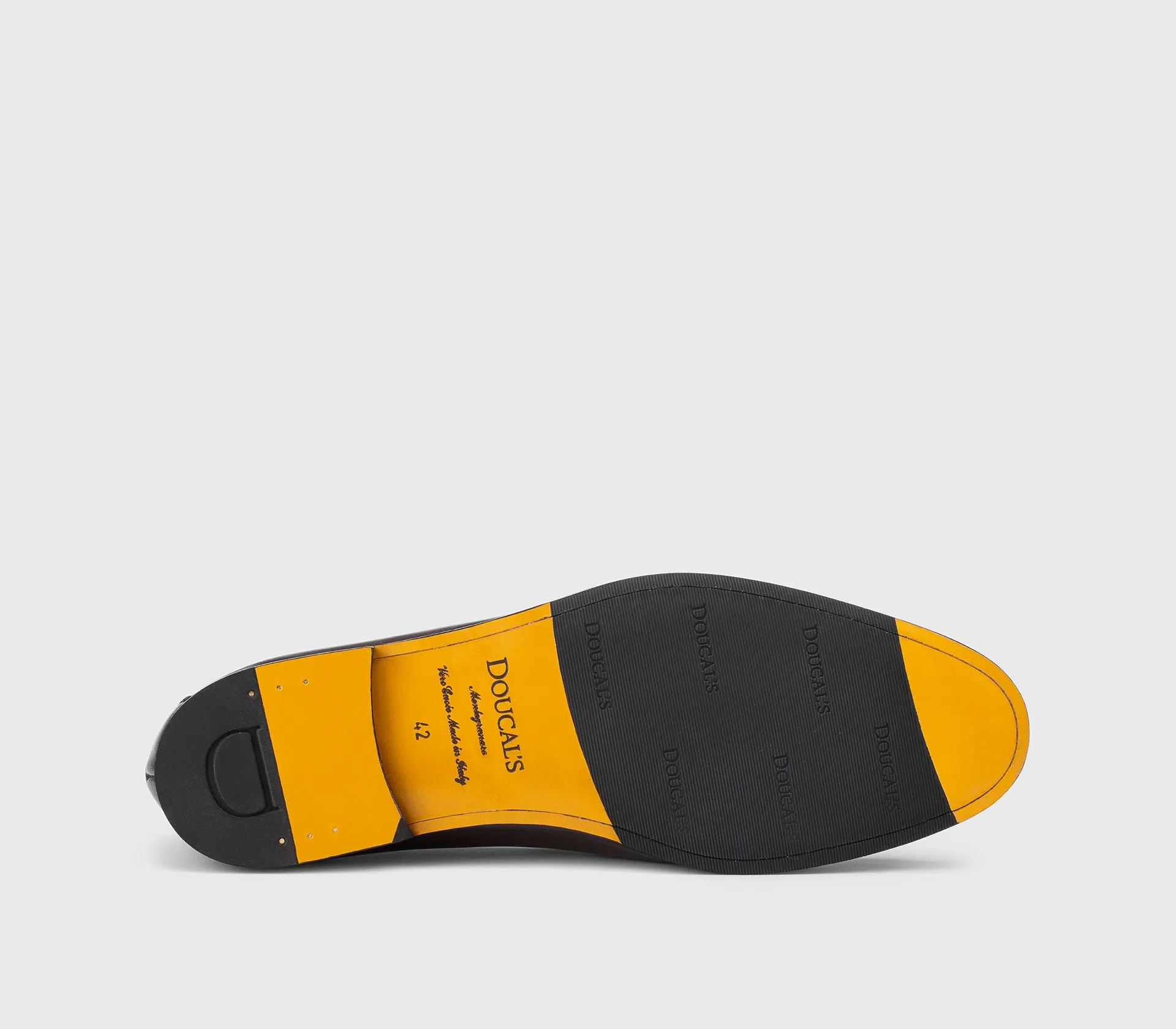 DU1080PANNUF159TM45 - Mocassino con nappine in pelle marrone scuro sold by Doucal's product image thumbnail 4