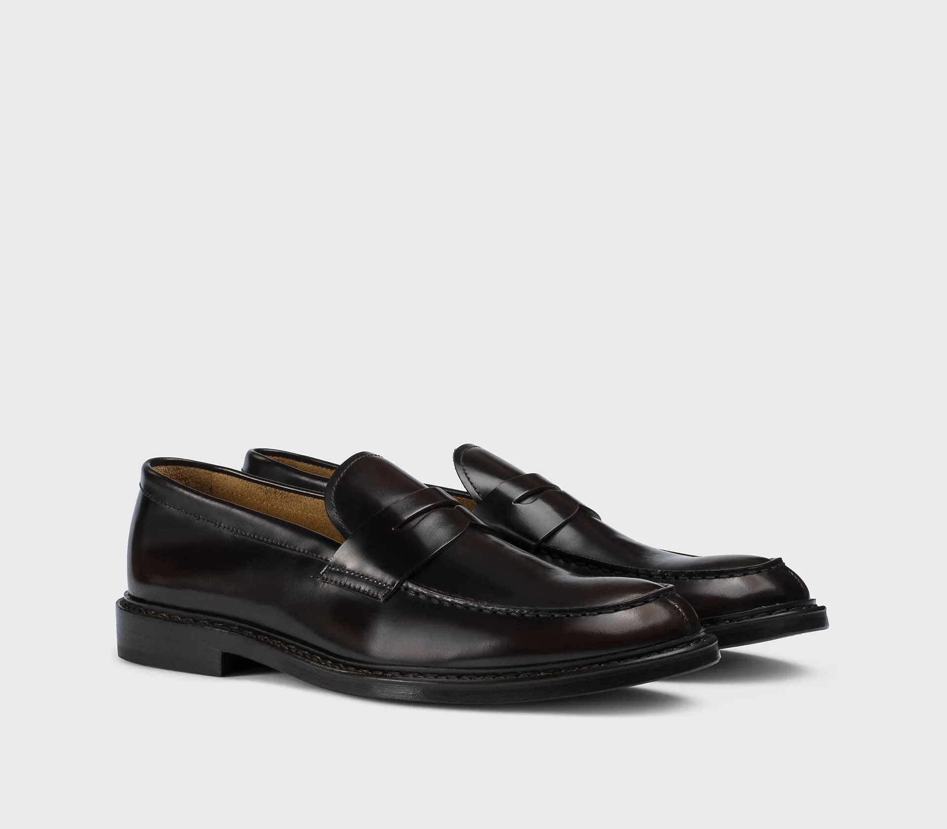 DU2405PHOEUY007TM04 - Mocassino in pelle marrone sold by Doucal's product image thumbnail 3