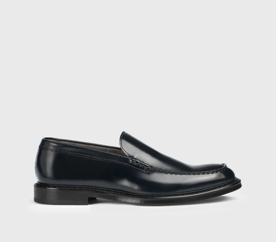 DU3008PHOEUY007NB02 - Mocassino in pelle blu made by Doucal's