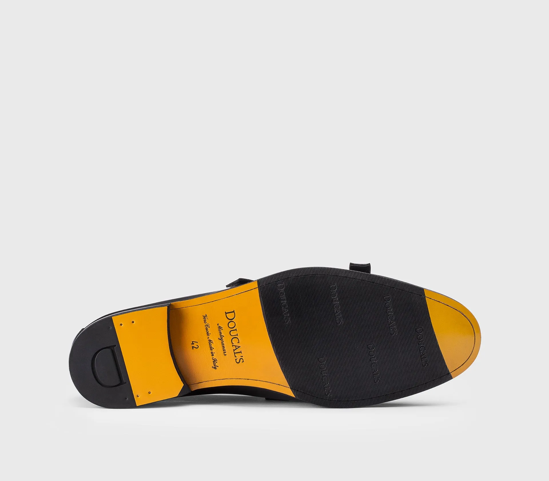 DU3160PANNUF159NN00 - Mocassino doppia fibbia in pelle nero sold by Doucal's product image thumbnail 4