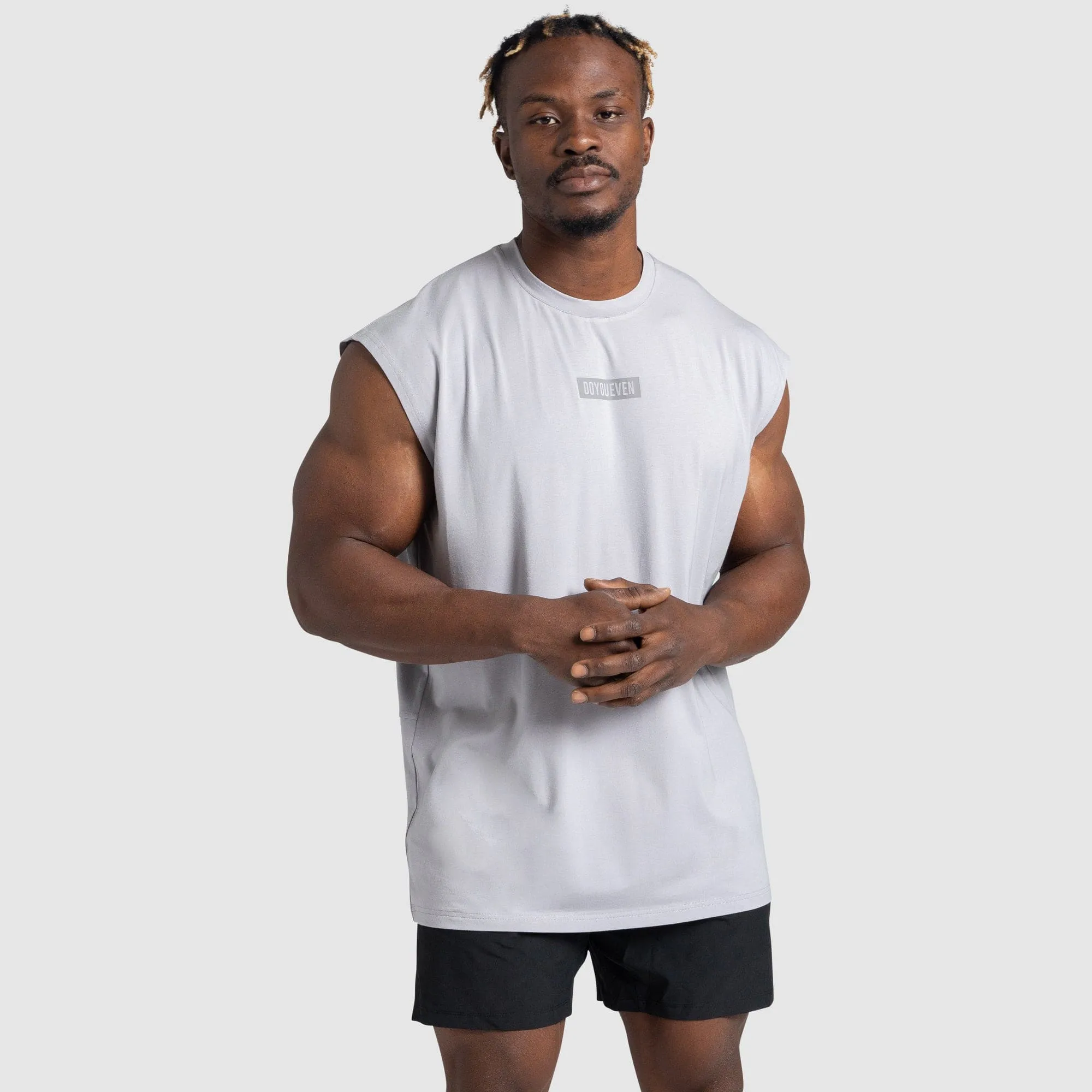 Energy Oversize Cutoff Tank - Grey sold by DOYOUEVEN