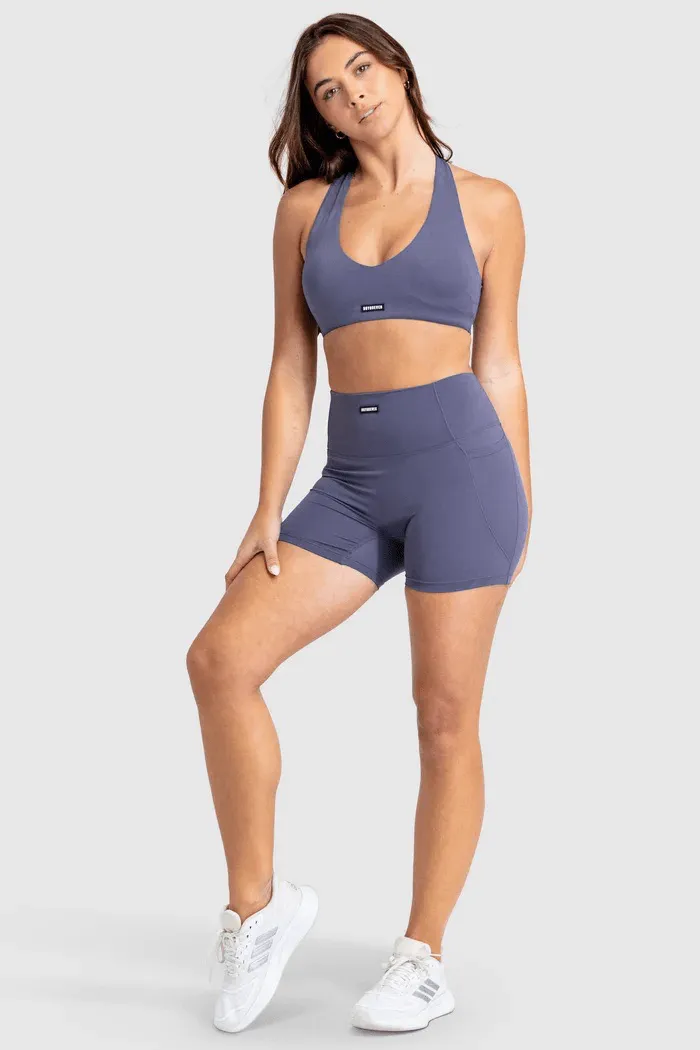 Desire V-Neck Crop - Navy Blue sold by DOYOUEVEN product image thumbnail 2