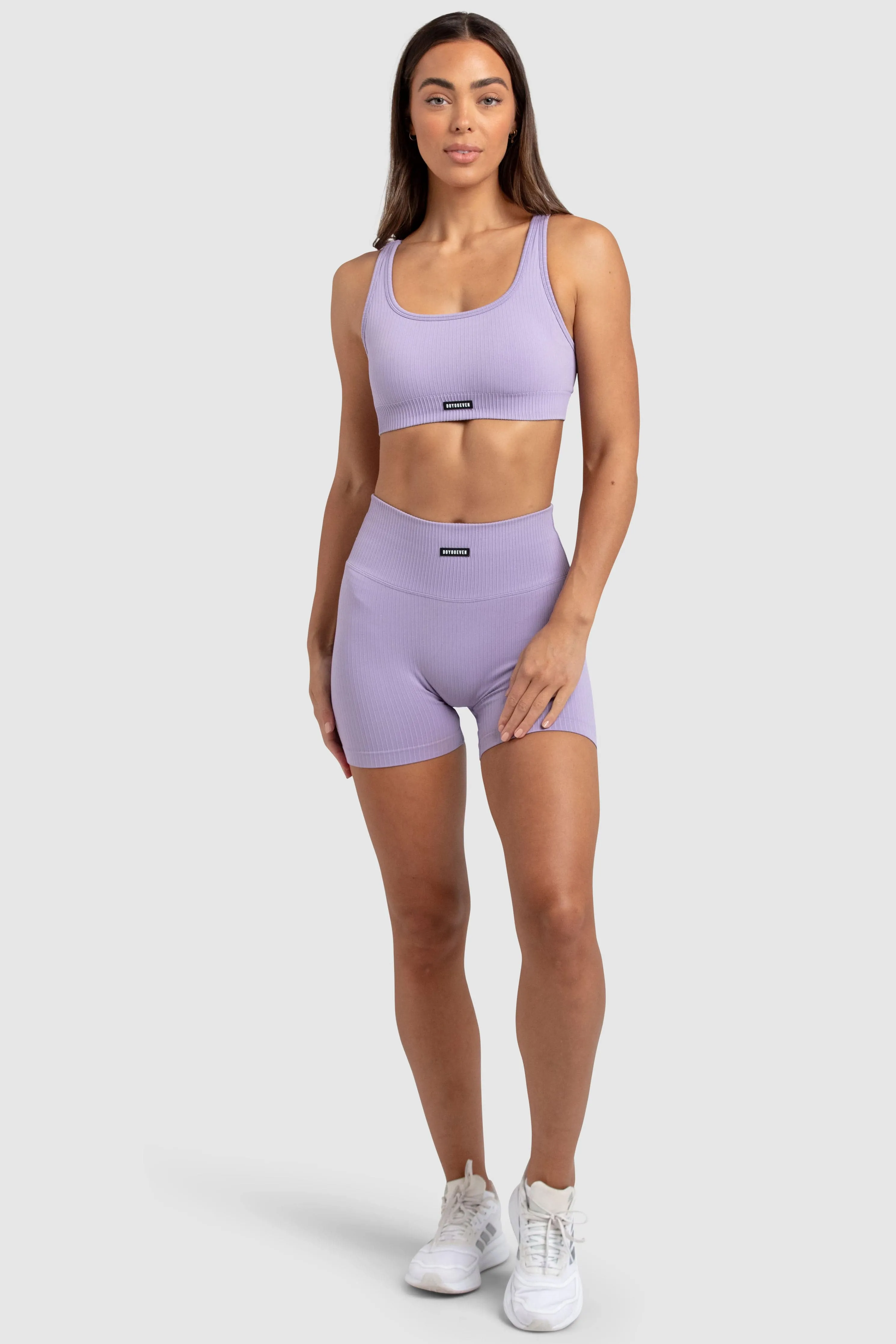 Ribbed Seamless Crop - Soft Purple sold by DOYOUEVEN product image thumbnail 2