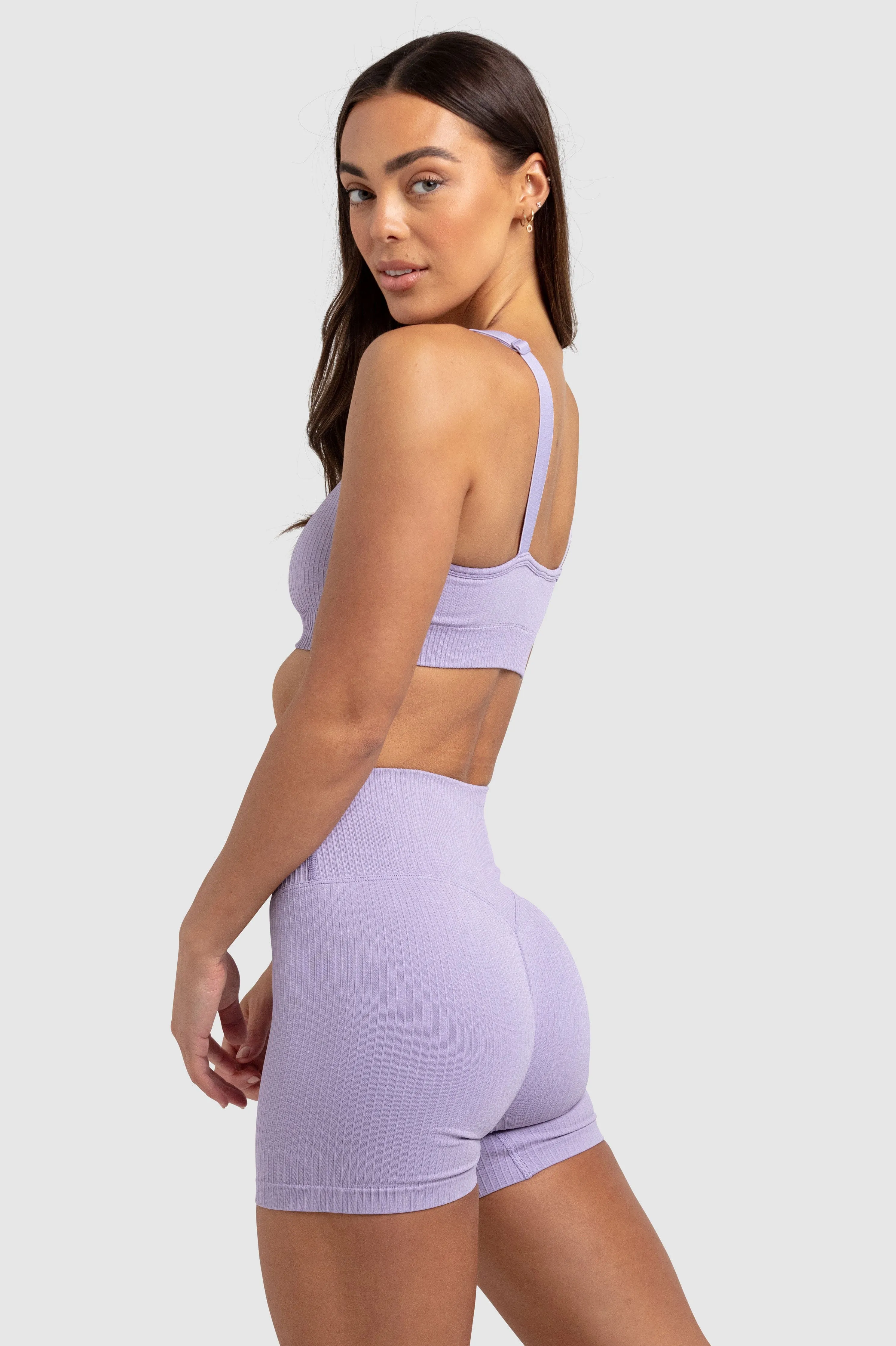 Ribbed Seamless Crop - Soft Purple sold by DOYOUEVEN product image thumbnail 4