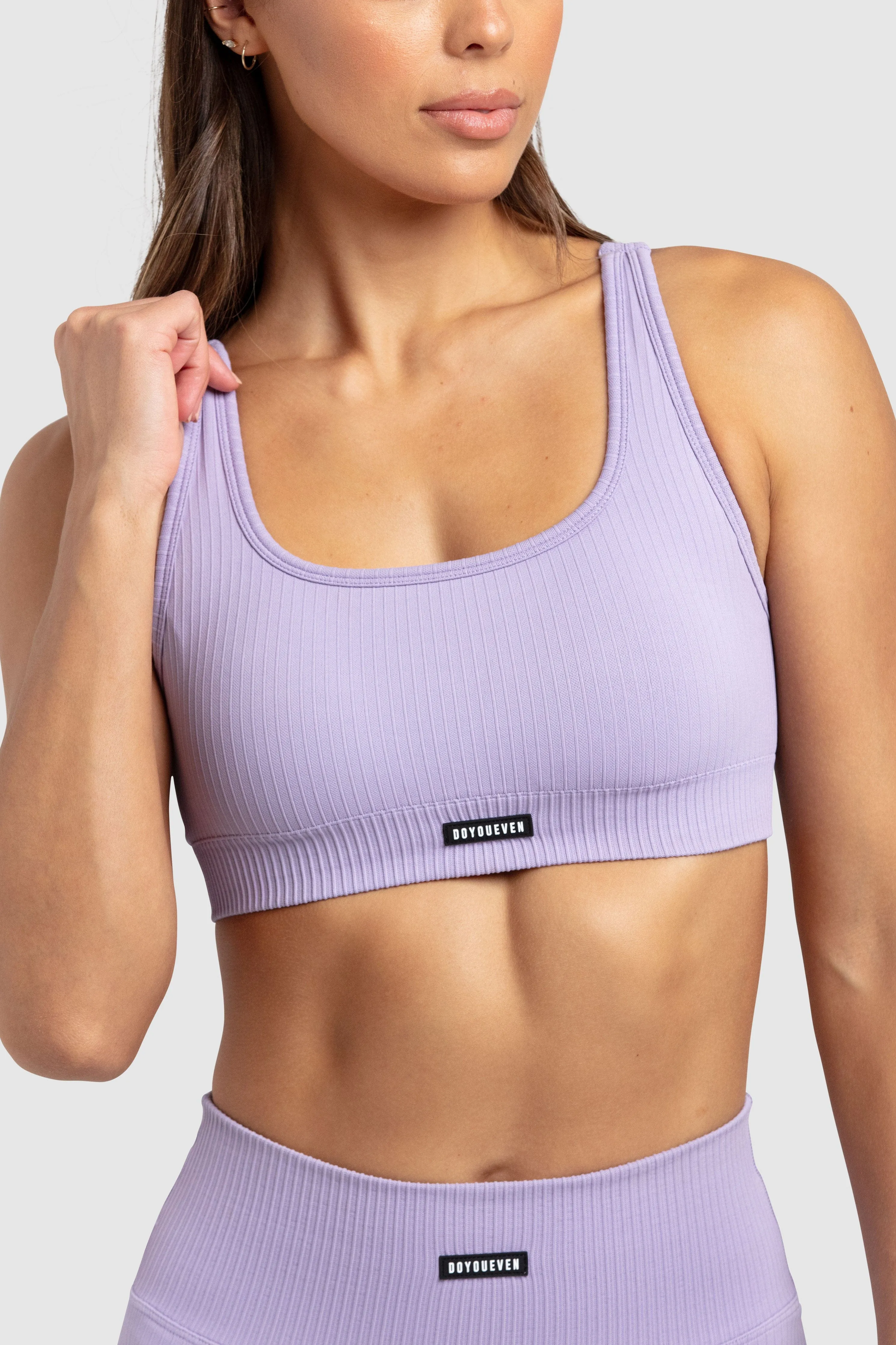 Ribbed Seamless Crop - Soft Purple sold by DOYOUEVEN product image thumbnail 3