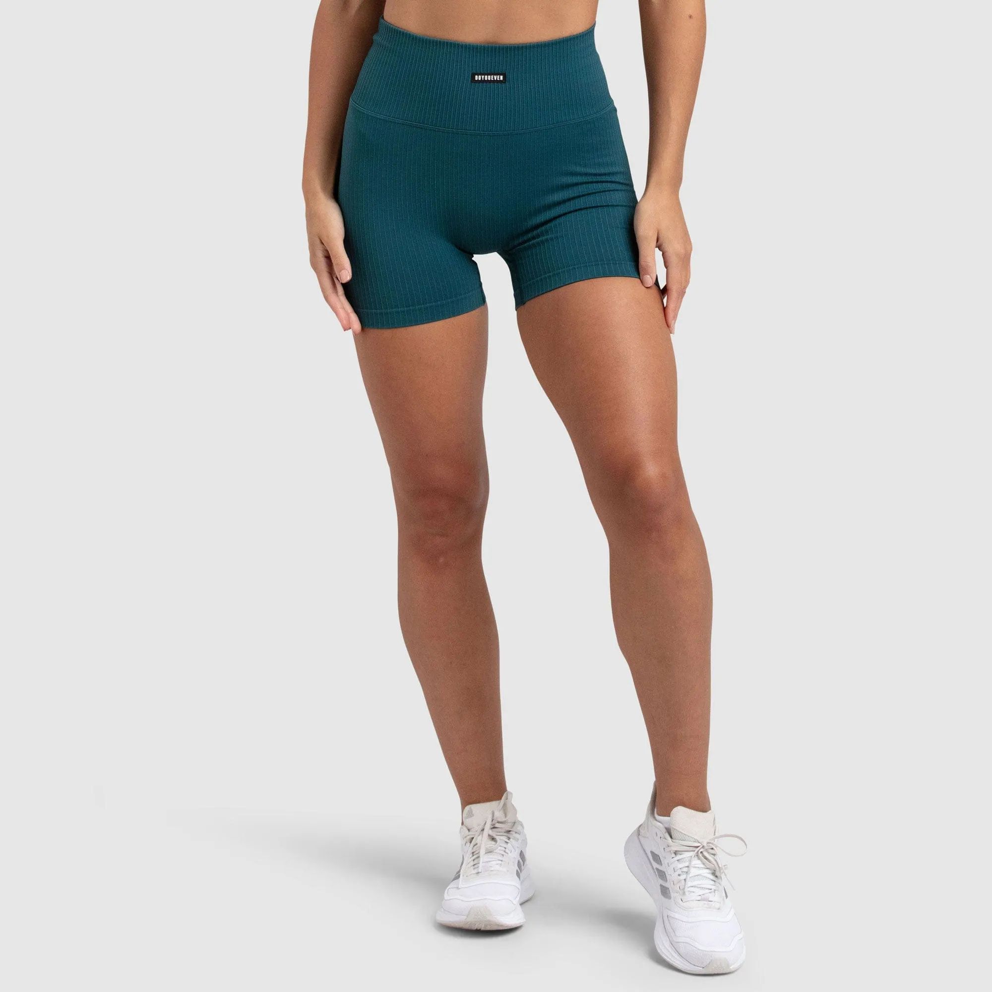 Ribbed Seamless Shorts - Forest Green sold by DOYOUEVEN