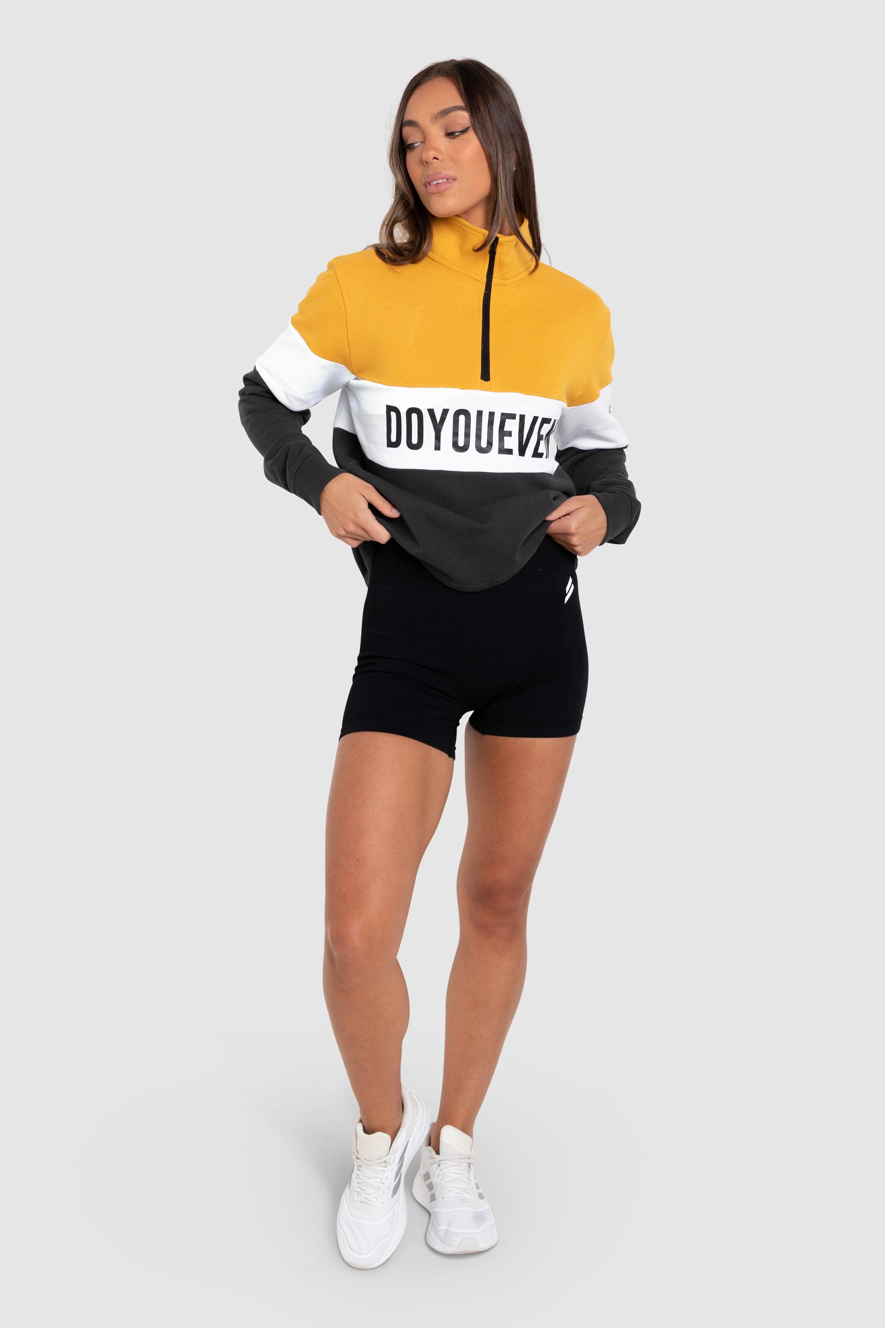Standout ¼ Zip Jumper - Yellow/Charcoal sold by DOYOUEVEN product image thumbnail 5